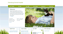 Desktop Screenshot of ebensburganimalhospital.com